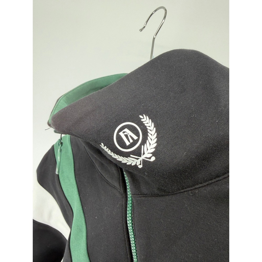 Fore All Suie Sweatshirt Black Green White Quarter Zip Golf Pullover M $128 - Picture 6 of 7